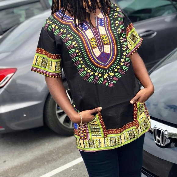 Other - ✨New Unisex DASHIKI✨Shirt in traditional African print. SIZE: OS